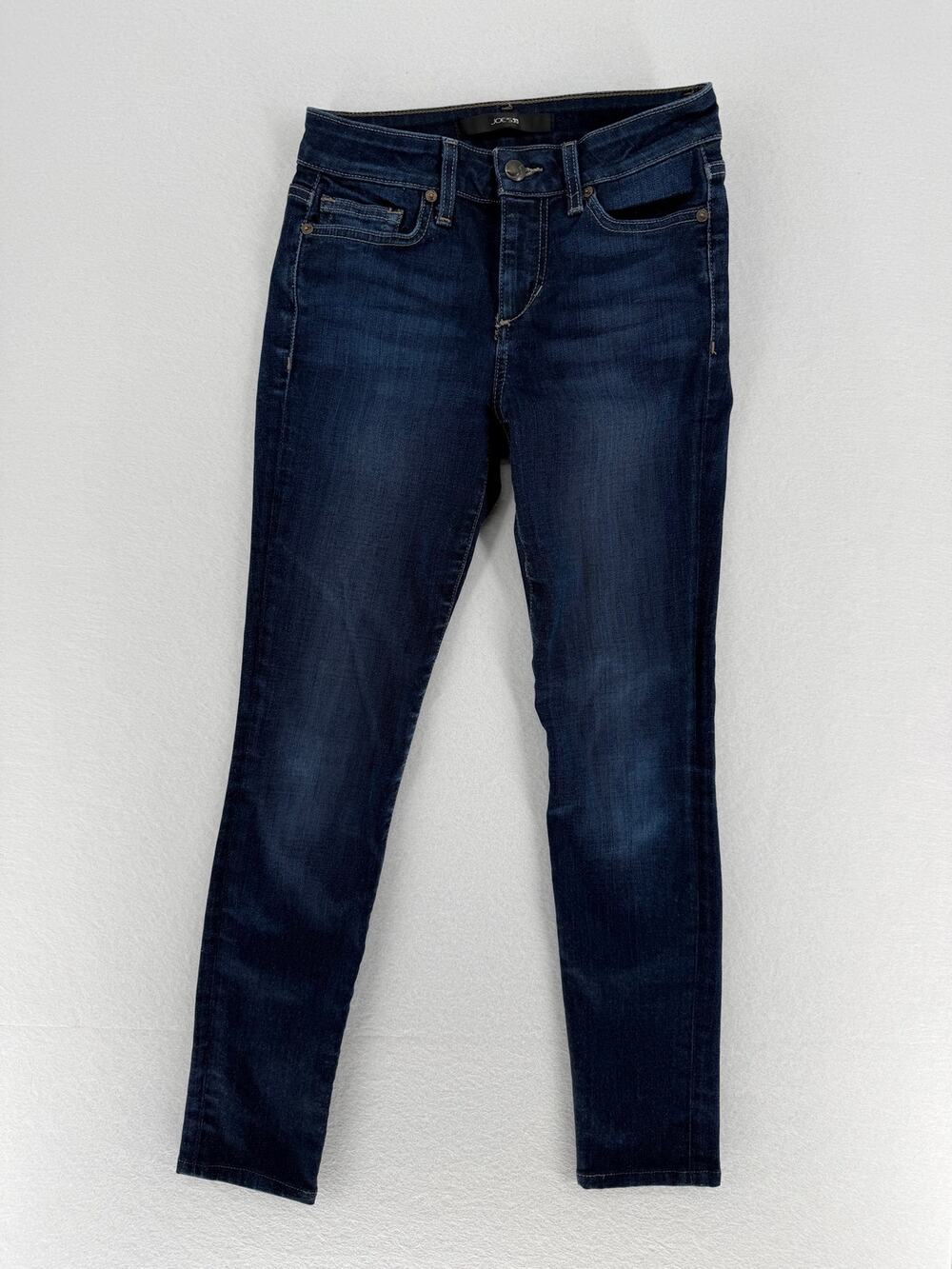 Joe’s Jeans Womens W24 Skinny Ankle Dark Wash Stretch Denim Blue Jeans